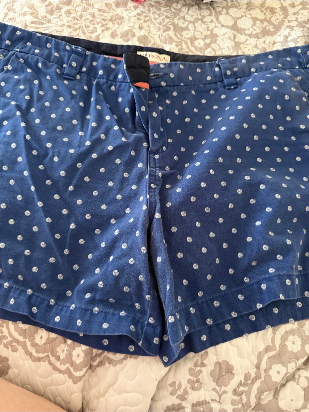 Merona Navy Blue Polka Dot Women's Bermuda Shorts